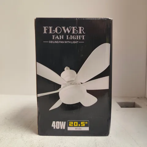 BOXED FLOWER FAN LIGHT CEILING FAN WITH LIGHT