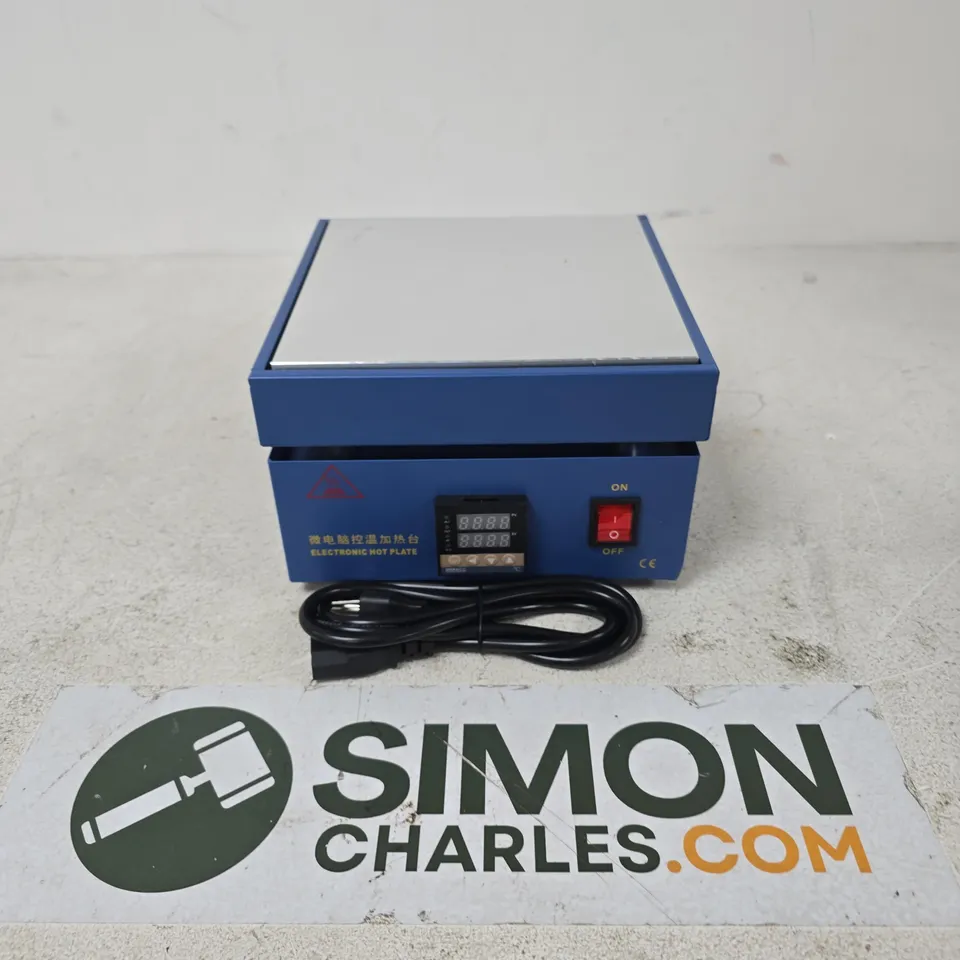 ELECTRONIC HOT PLATE IN BLUE