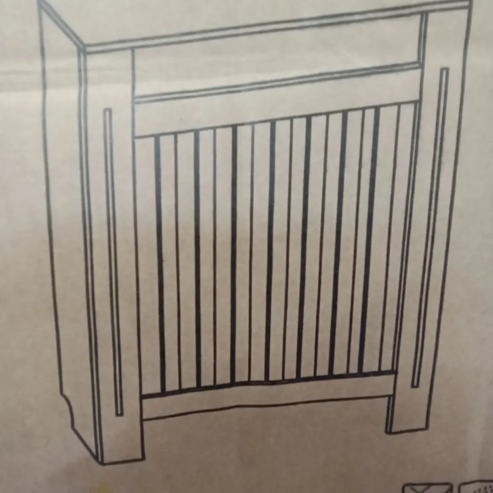 BOXED VIDA DESIGNS ARLINGTON SMALL RADIATOR COVER - WHITE & OAK