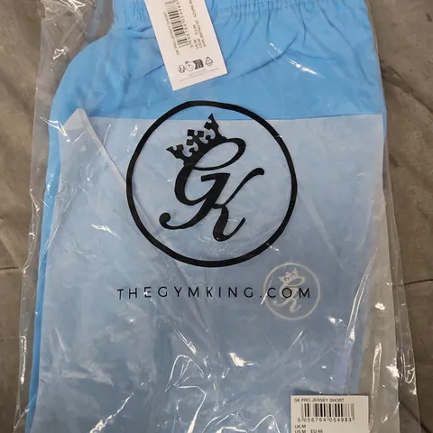 GYM KING GK PRO JERSEY SHORT – AZURE BLUE (UK M)