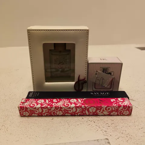 APPROXIMATELY 10 ASSORTED FRAGRANCES TO INCLUDE SAVAGE, FK, LARA ETC