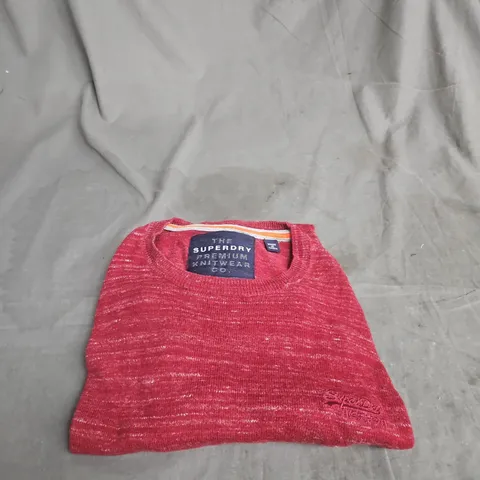 THE SUPERDRY PREMIUM KNITWEAR CO. JUMPER – SIZE MEDIUM