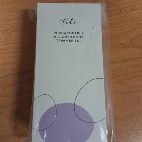 LOT OF 30 BRAND NEW TILI RECHARGABLE ALL OVER BODY TRIMMERS SETS