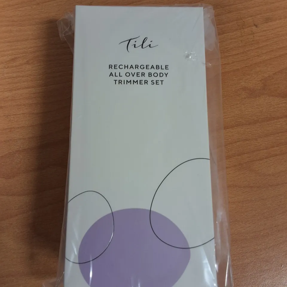 LOT OF 30 BRAND NEW TILI RECHARGABLE ALL OVER BODY TRIMMERS SETS