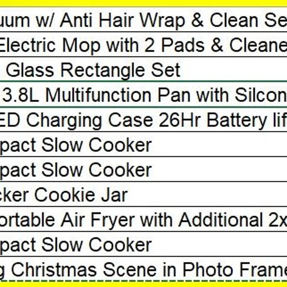 PALLET OF APPROXIMATELY 22 ASSORTED PRODUCTS TO INCLUDE; 