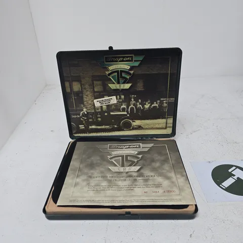 SNAP-ON 75TH ANNIVERSARY COMMEMORATIVE WRENCH SET – 6-PIECE IN DISPLAY CASE