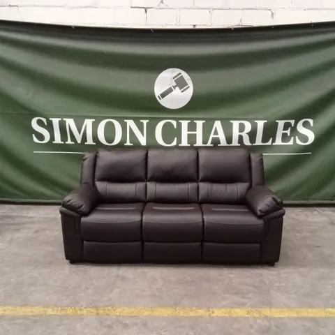 ALBION LUXURY FAUX LEATHER HIGH BACK 3 SEATER SOFA