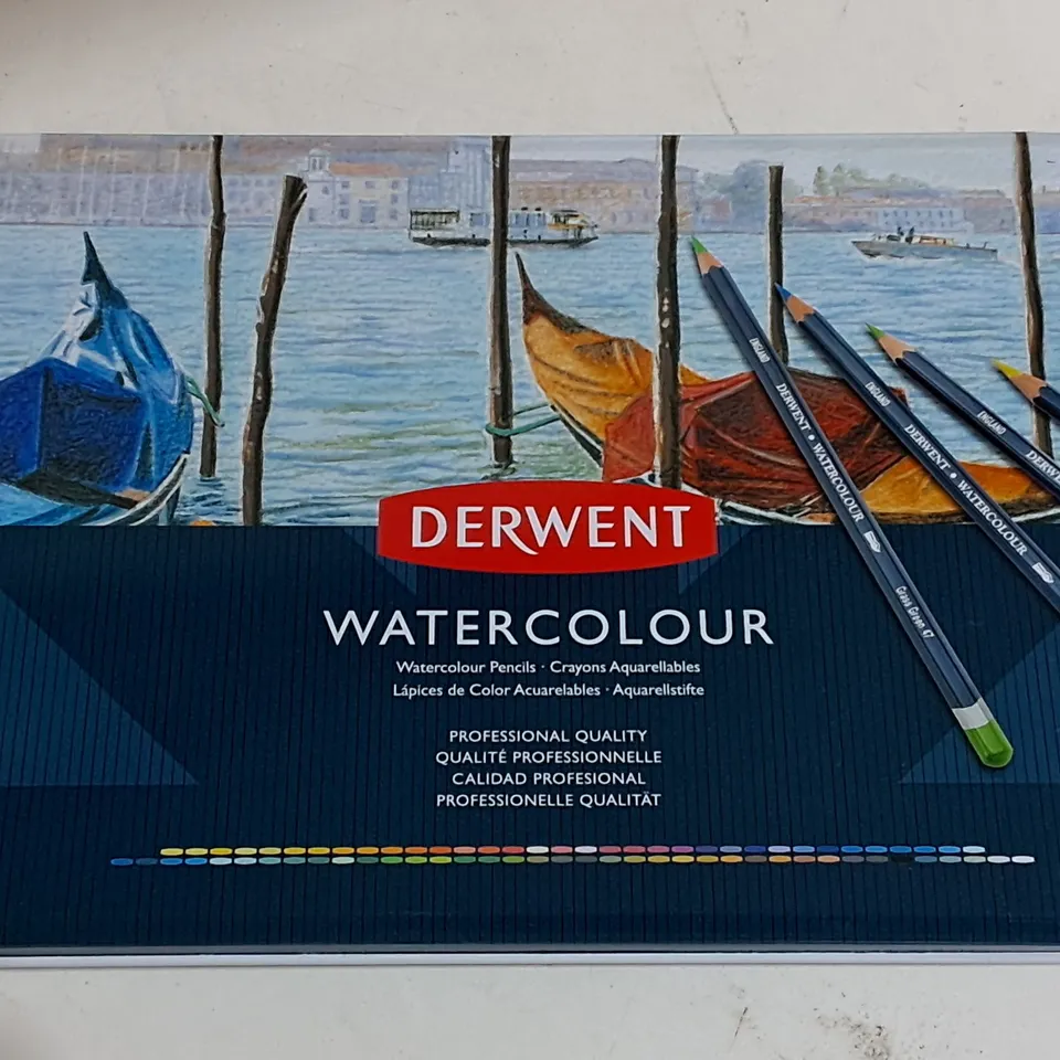 DERWENT 72-PENCILS WATER COLOUR SET