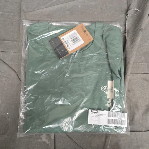 BAGGED THE NORTH FACE EXPLORE BACKPRINT OVERSIZED GREEN T-SHIRT, XL