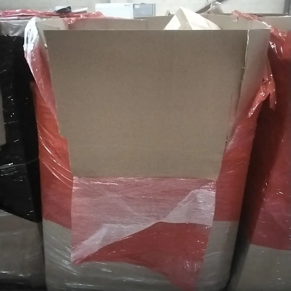 PALLET OF ASSORTED HOUSEHOLD GOODS AND PRODUCTS TO INCLUDE; AIR COOLER, LADDER, FOOD DEHYDRATOR, BOXED FURNITURE ETC