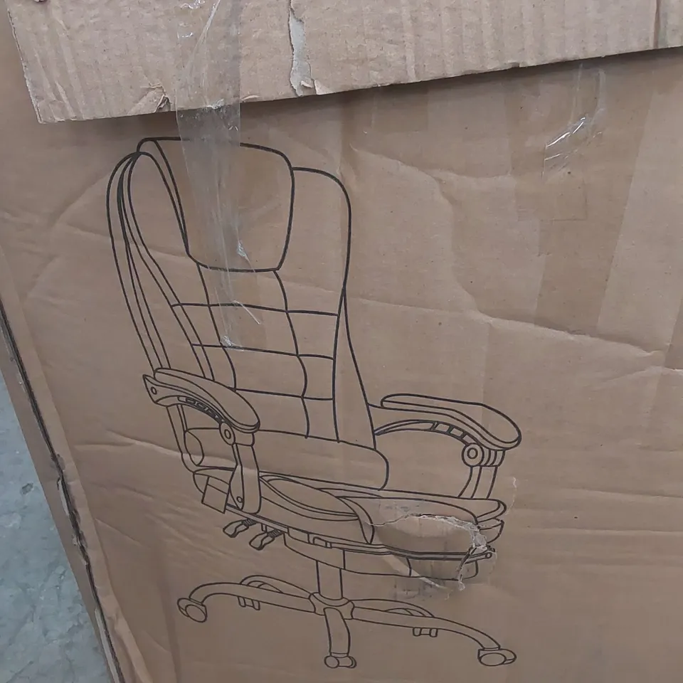 BOXED BLACK OFFICE GAMING CHAIR 