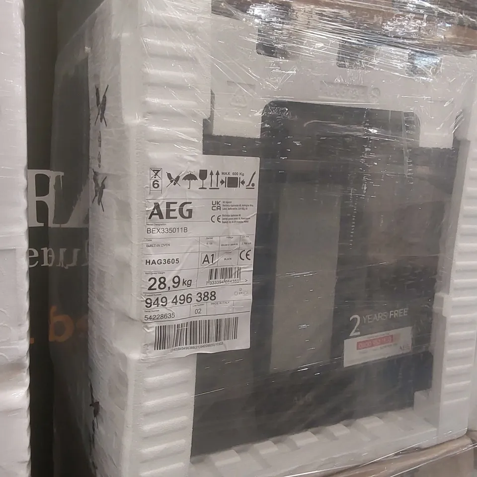 AEG BEX335011B BUILT-IN ELECTRIC SINGLE OVEN, BLACK
