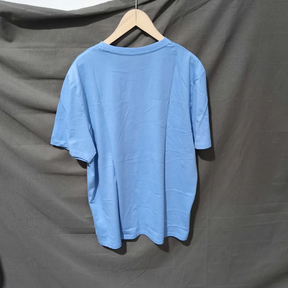 M&S REGULAR FIT T-SHIRT – LIGHT BLUE, SIZE L