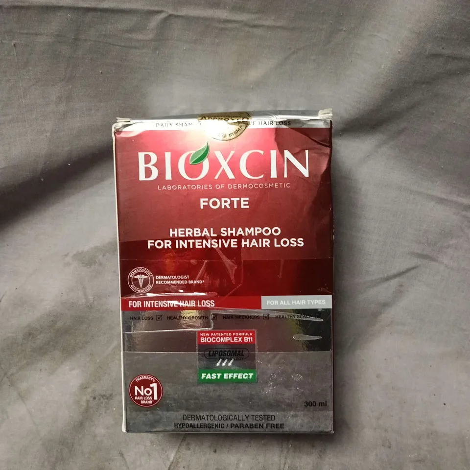 2 X BIOXCIN FORTE HERBAL SHAMPOO FOR INTENSIVE HAIR LOSS – 300 ML