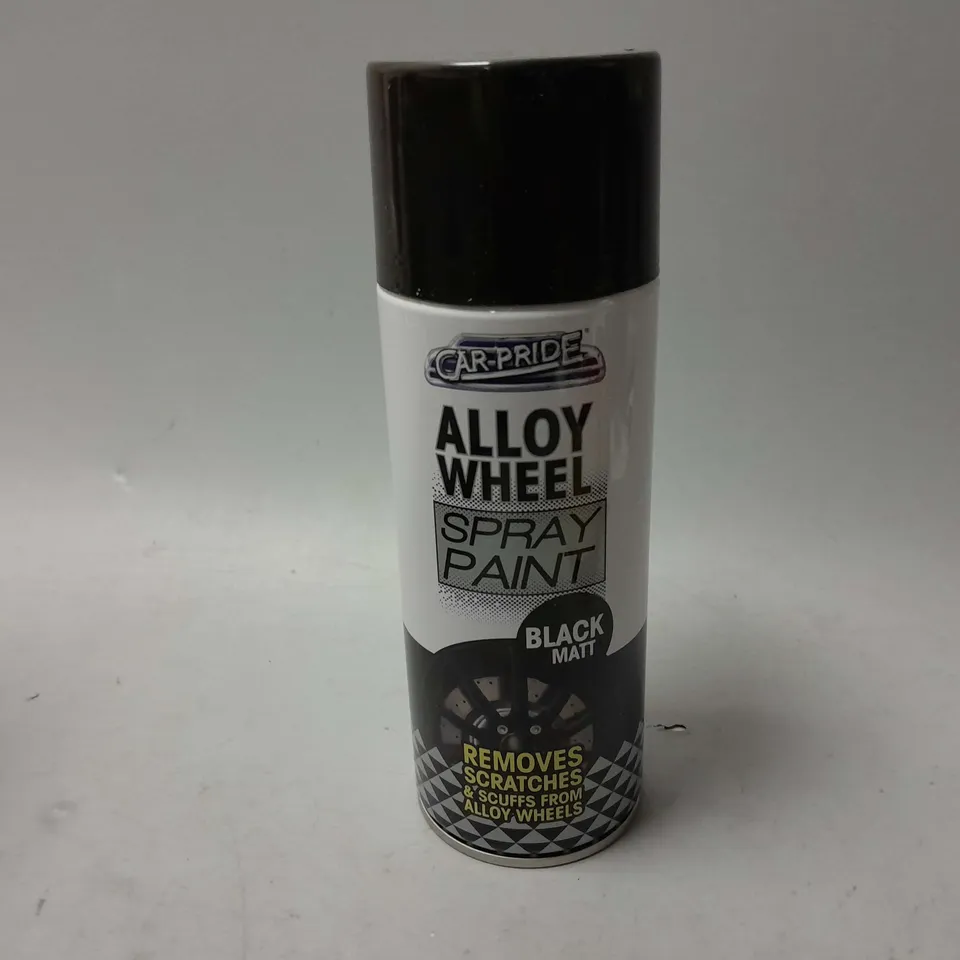 11 CAR PRIDE ALLOY WHEEL SPRAY PAINT IN BLACK MATT - COLLECTION ONLY