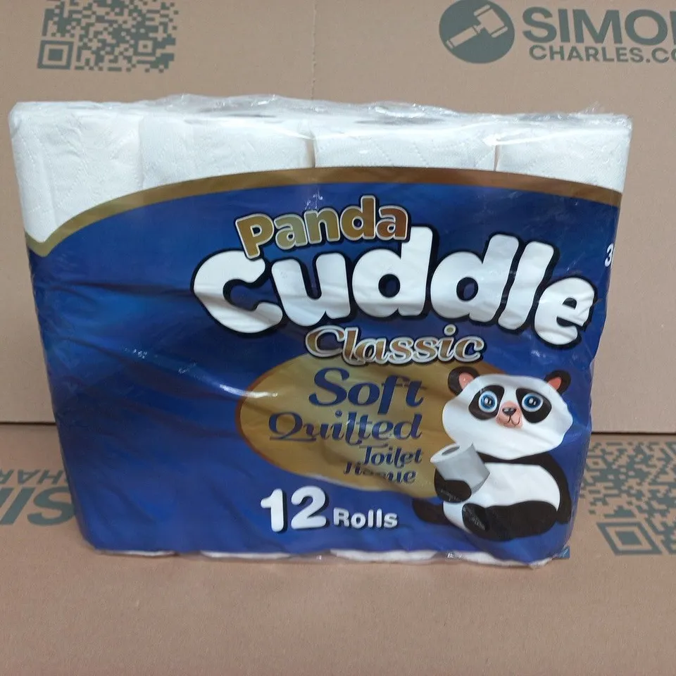 PANDA CUDDLE CLASSIC SOFT QUILTED TOILET PAPER – 12 ROLLS