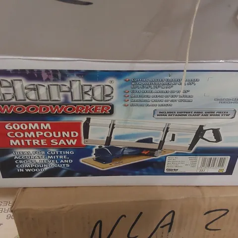 BOXED CLARKE 600MM COMPOUND MITRE SAW