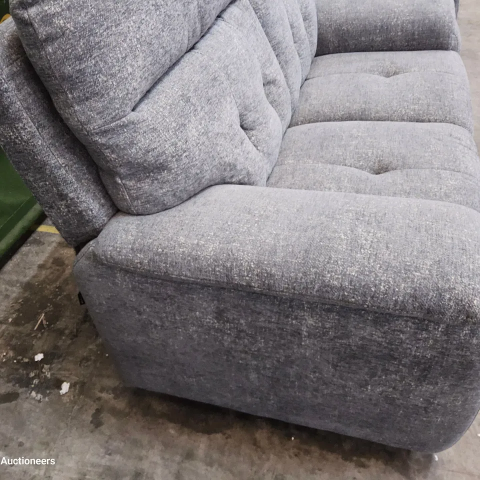 QUALITY ITALIAN DESIGNER ERIBA TWO SEATER SOFA/LOVESEAT GREY FABRIC