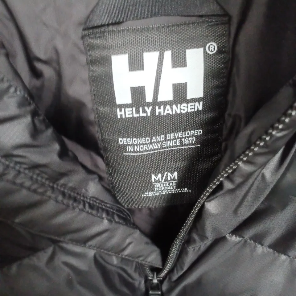 HELLY HANSEN PUFFER JACKET – BLACK, SIZE M/M REGULAR