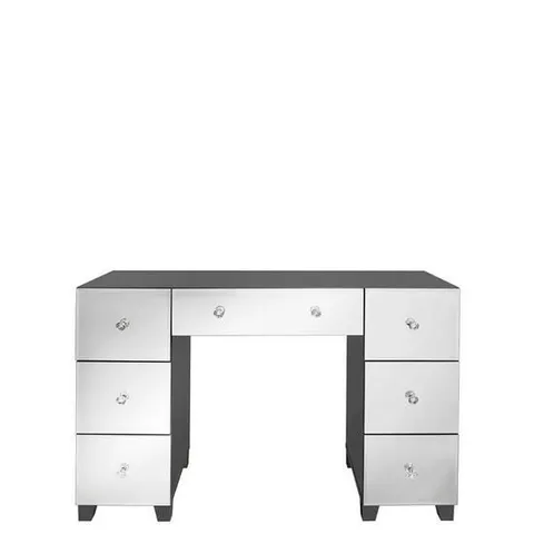 BOXED GRADE 1 BELLAGIO DRESSING TABLE WHITE/MIRRORED (2 BOXES)