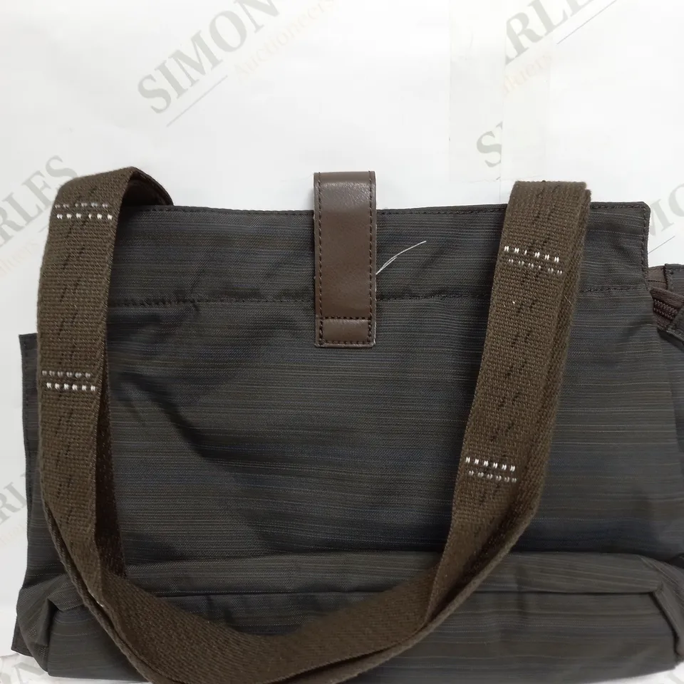 KIPLING BRUSHED BROWN HAND BAG