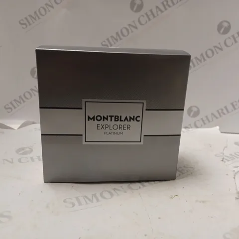 BOXED MONTBLANC EXPLORER PLATINUM GIFT SET