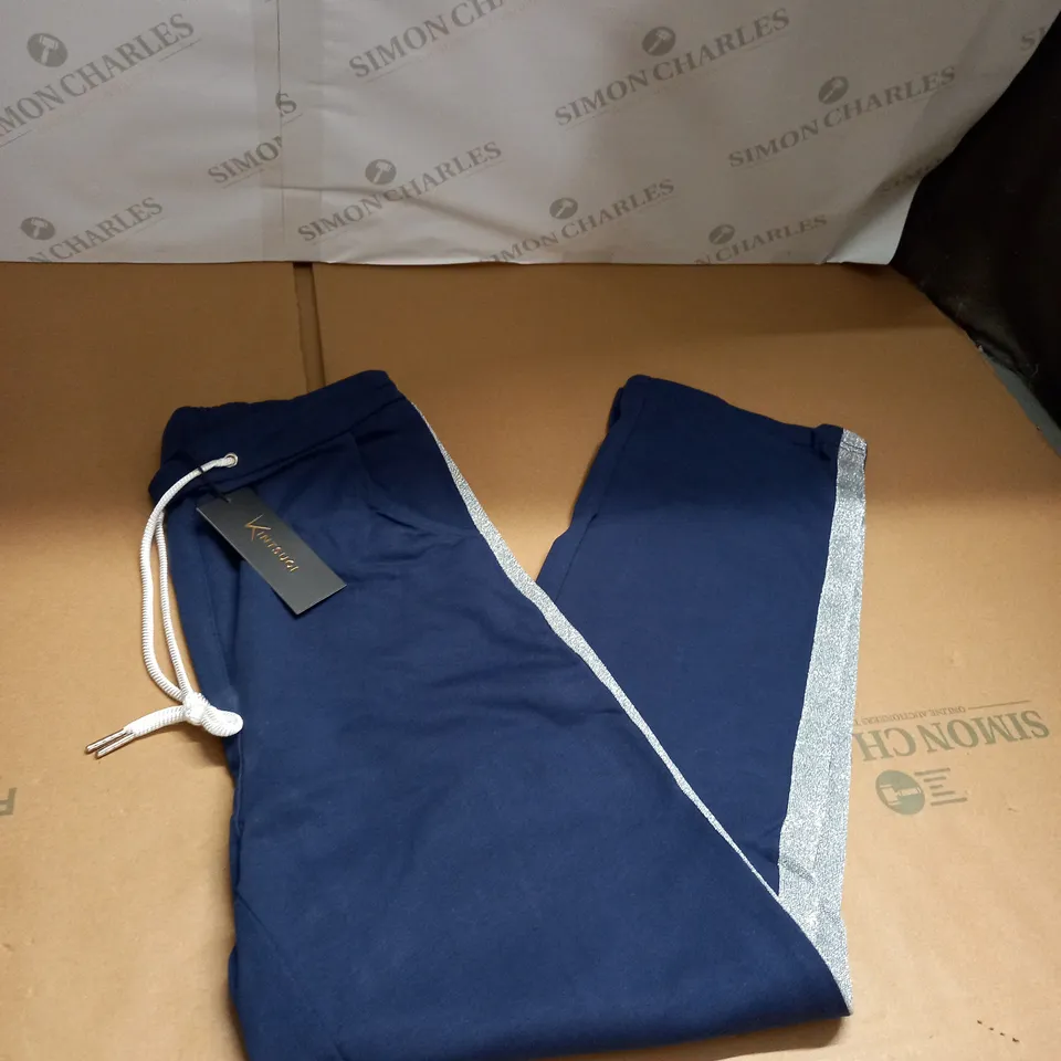 KINTSUGI WOMENS NAVY BLUE JOGGERS SIZE 8