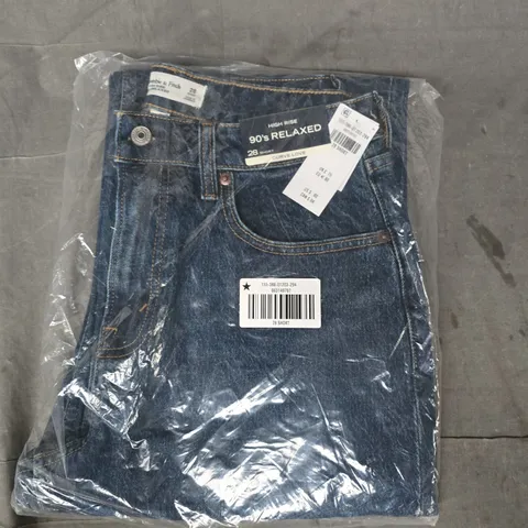 ABERCROMBIE & FITCH 90'S RELAXED HIGH RISE JEANS IN BLUE SIZE 28 SHORT