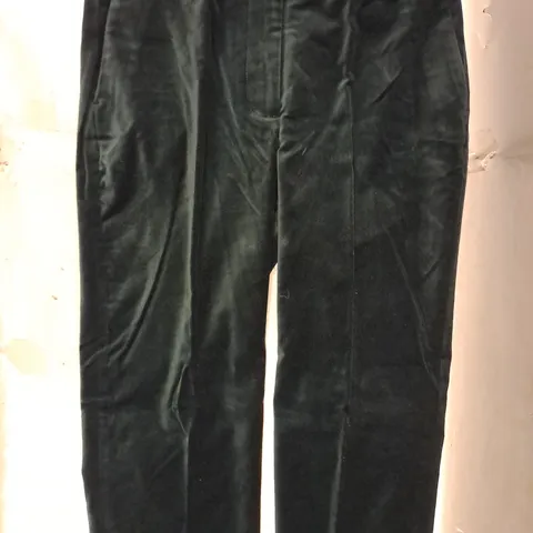 BODEN VELVET TROUSERS IN DARK GREEN SIZE 12P