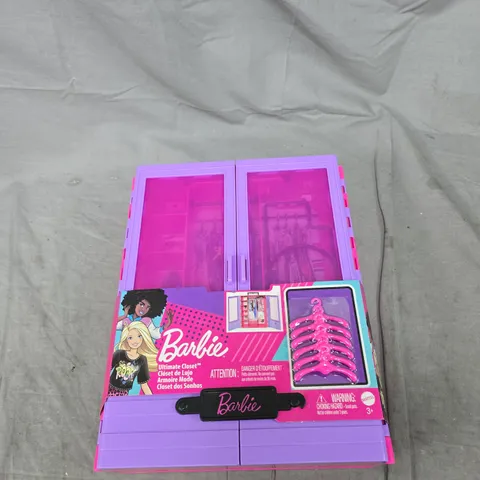 BARBIE ULTIMATE CLOSET PLAYSET – PINK & PURPLE PLASTIC WARDROBE