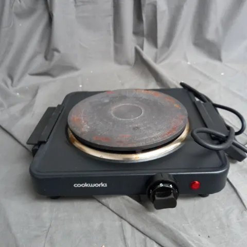 BOXED COOKWORKS BLACK TABLE TOP HOTPLATE