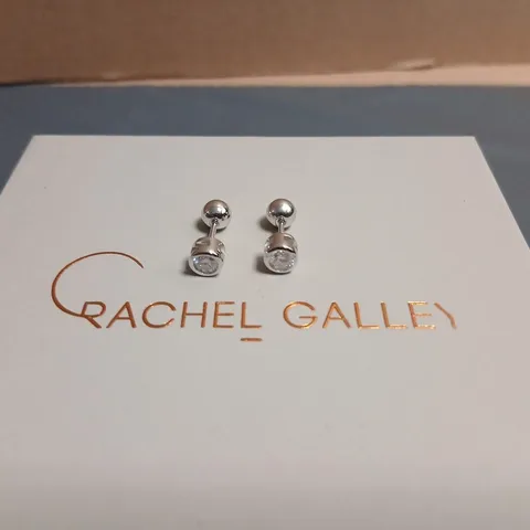 RACHEL GALLEY STUD EARRINGS WITH CLEAR STONES – BOXED