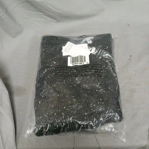 DANNII MINOGUE SEQUIN BELTED SHIFT DRESS PETITE. SIZE 6 PETITE. BAGGED