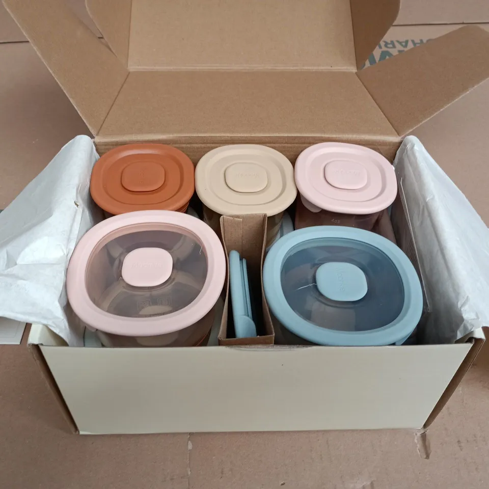MOONKIE SILICONE BABY FOOD CONTAINERS BOXED