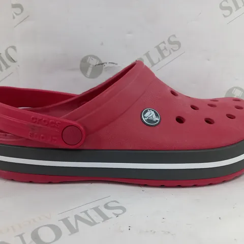 CROCS CROCBAND RED CLOGS - UK 6-7