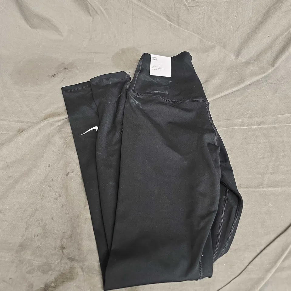 NIKE ONE TIGHT FIT HIGH RISE LEGGINGS IN BLACK SIZE XS