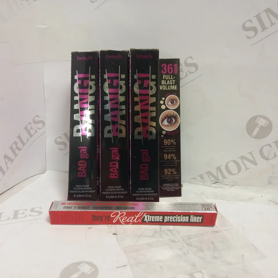 LOT OF 3 BENEFIT BAD GIRL BANG! MASCARA + THEY'RE REAL PRECISION EYELINER