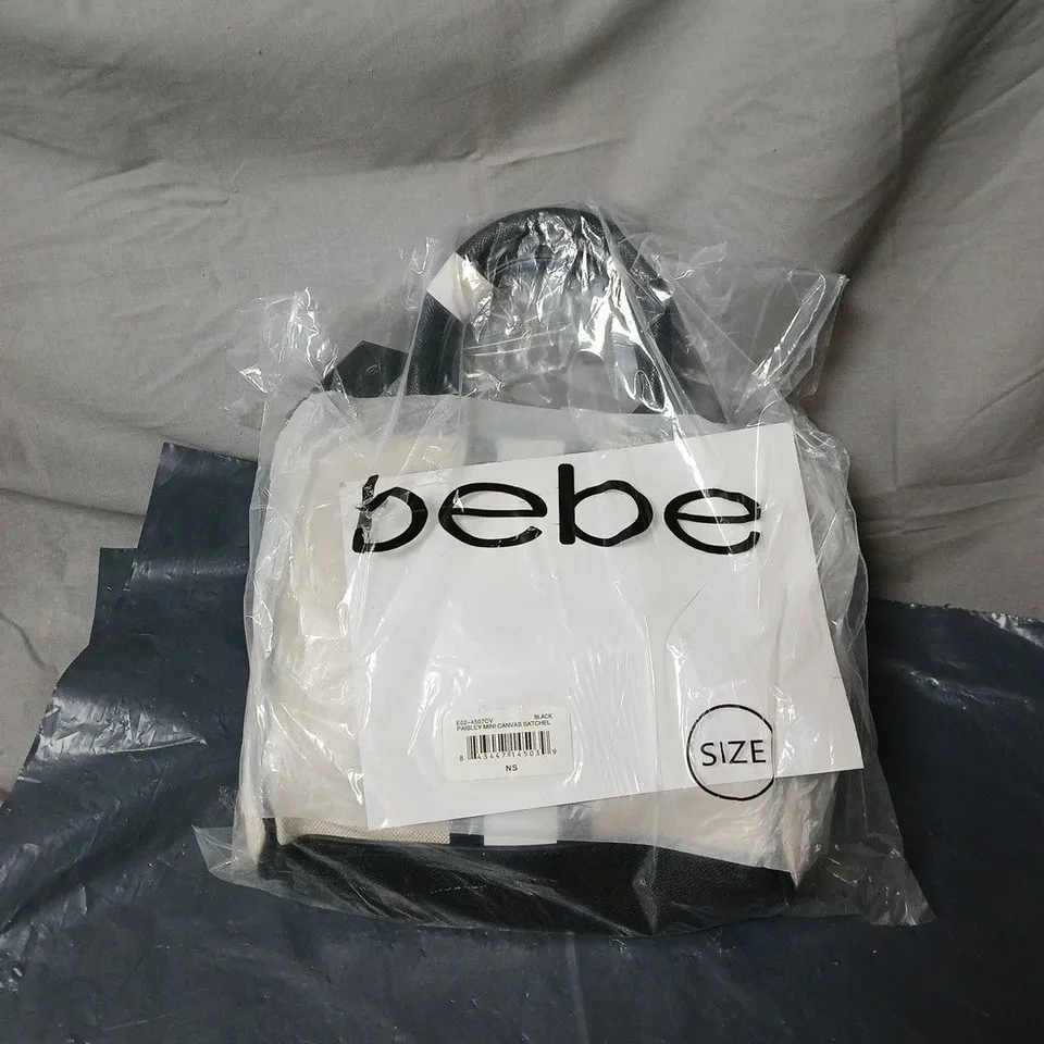 BEBE PAISLEY MINI CANVAS SATCHEL