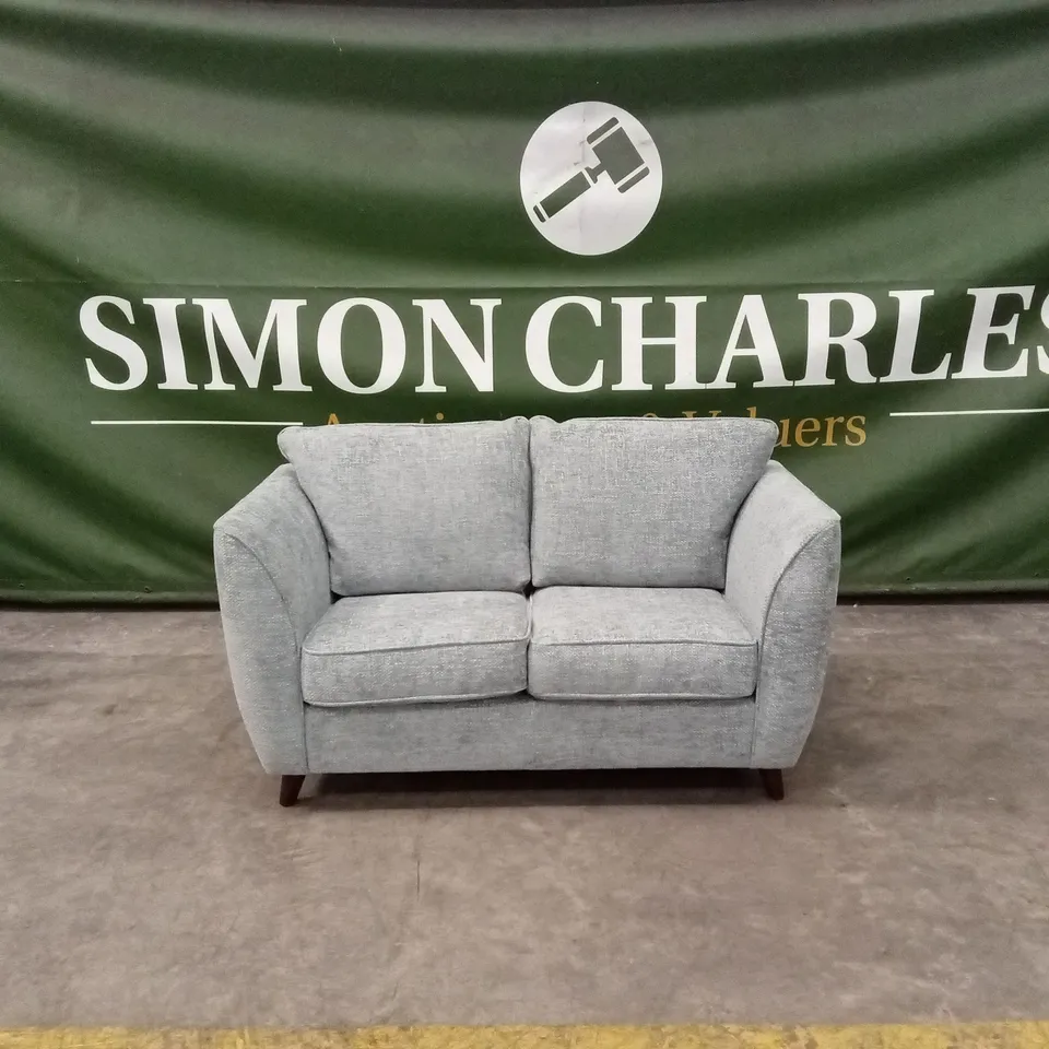 SIENNA 2 SEATER FABRIC SOFA - DUCK EGG BLUE