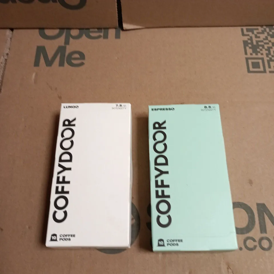 BOX OF APPROXIMATELY 15 COFFYDOOR COFFEE PODS