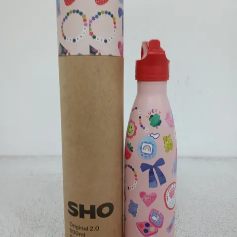 SHO ORIGINAL 2.0 500ML PINK KIDS BOTTLE – STRAW LID