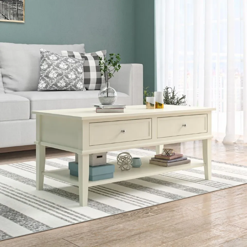 BOXED FRANKLIN COFFEE TABLE WHITE