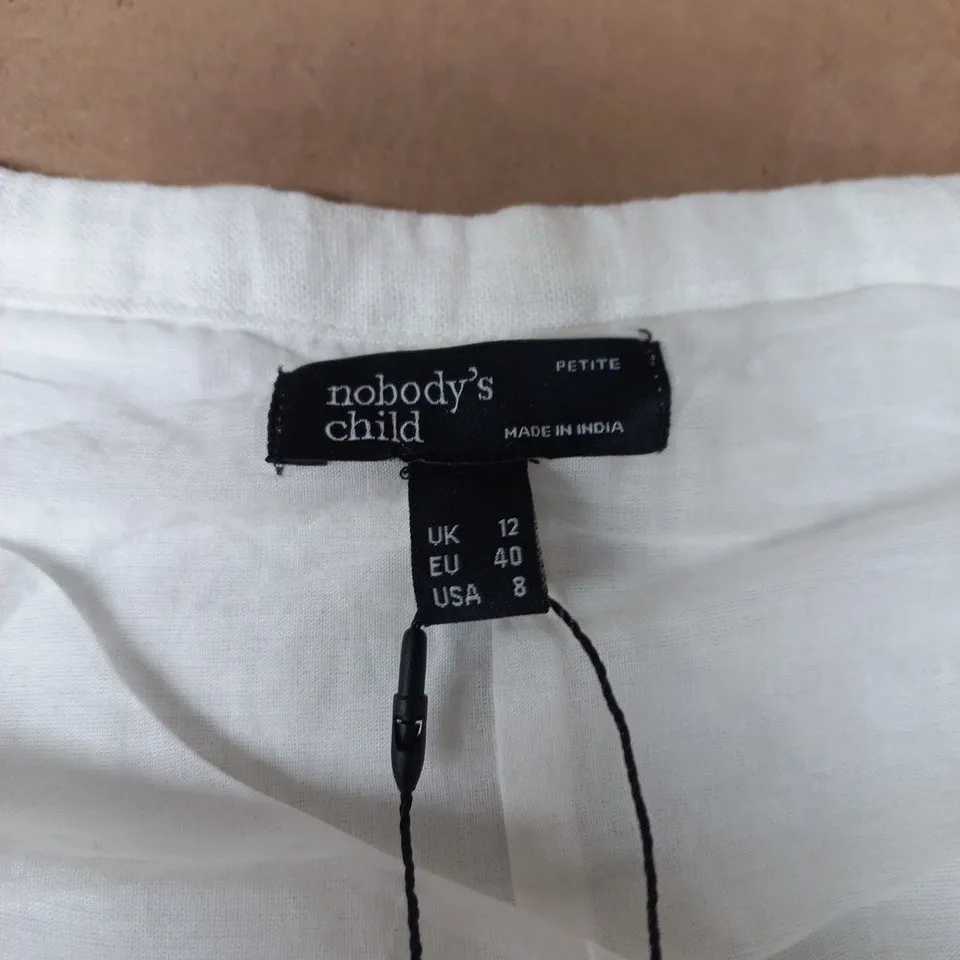 NOBODY'S CHILD PETITE TALIA SKIRT, WHITE – UK 12 (EU 40, US 8)