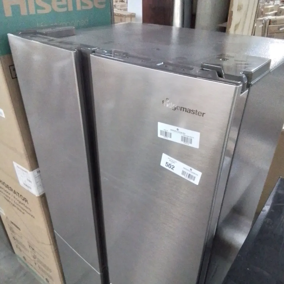 FRIDGEMASTER 4 DOOR AMERICAN FRIDGE FREEZER IN SILVER