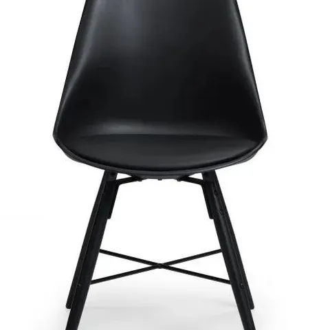 BOXED SET OF 2 KARI DINING CHAIRS - BLACK