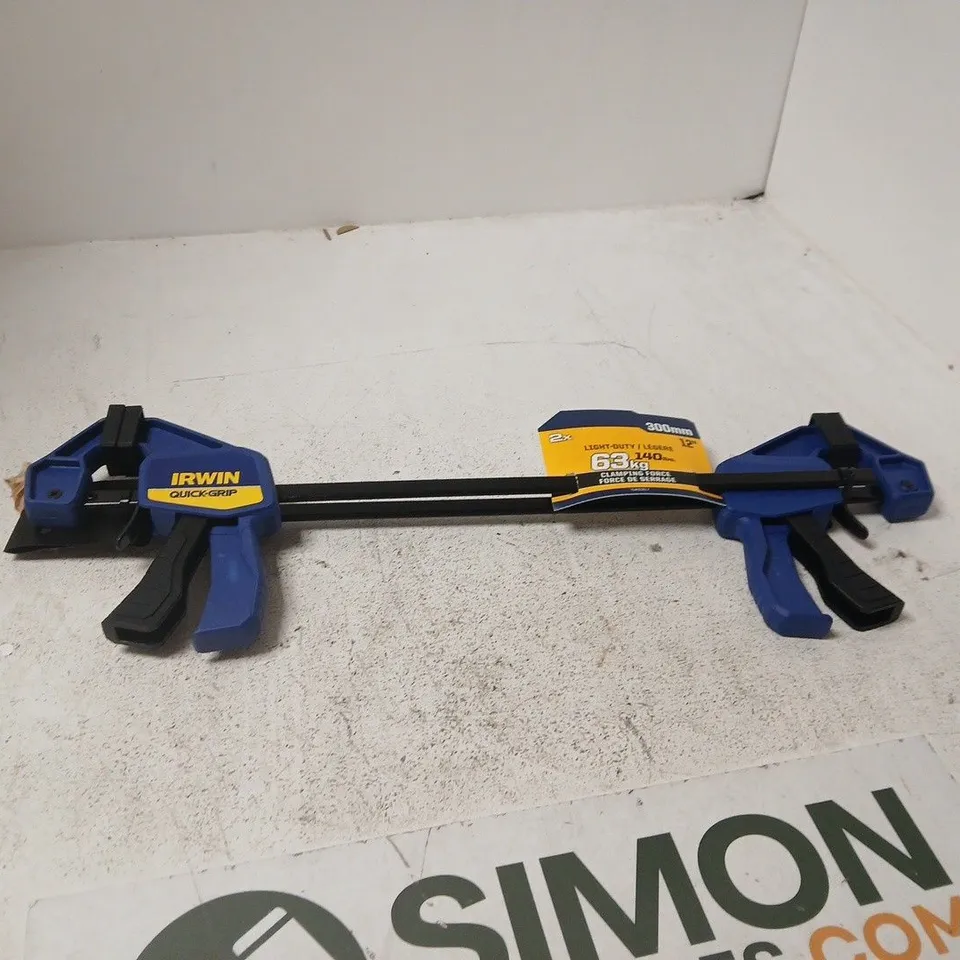 IRWIN QUICK-GRIP BAR CLAMP SET (2X 300MM)