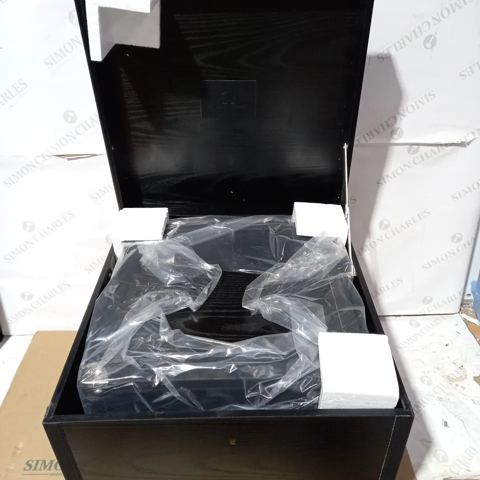 KELLY HOPPEN SET OF NESTING STORAGE BOXES - BLACK