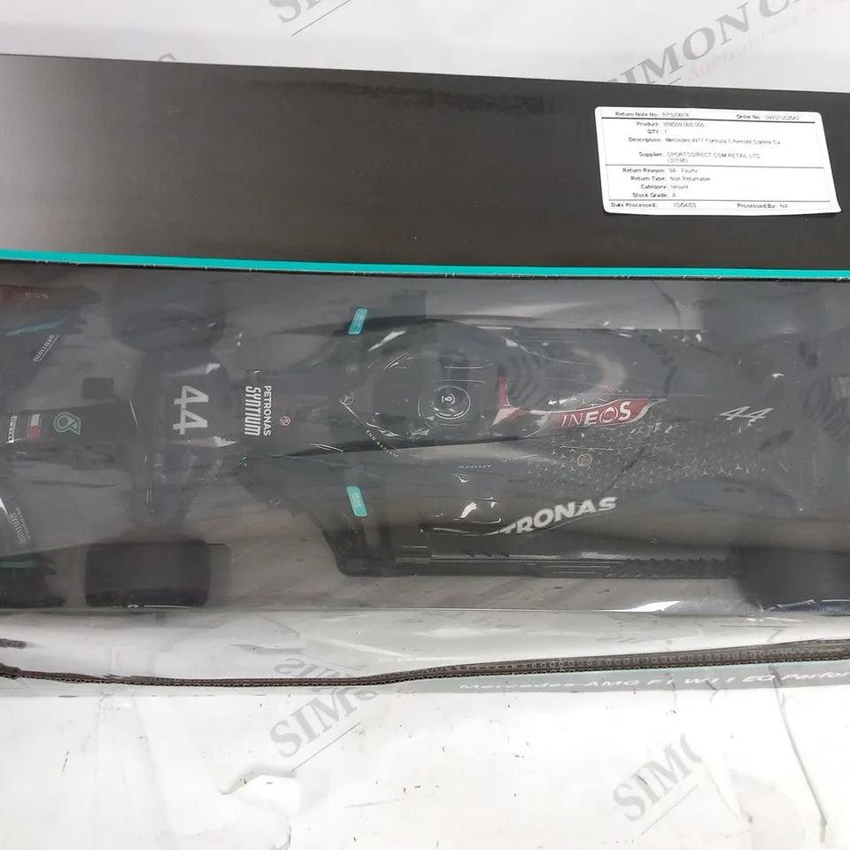 BOXED RASTAR R/C SCALE 1/12 MERCEDES-AMG F1 W11 EQ PERFORMANCE REMOTE CONTROL CAR