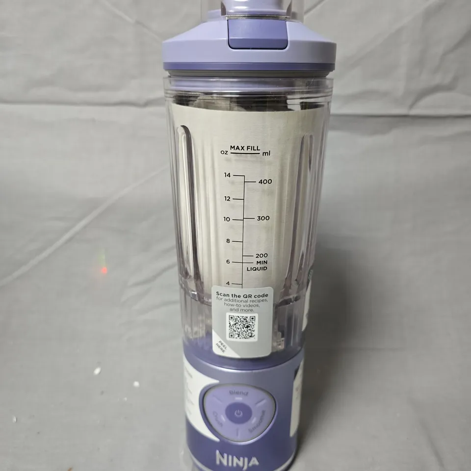 NINJA BLAST MAX PORTABLE BLENDER – PURPLE BASE, 14 OZ / 400 ML CAPACITY