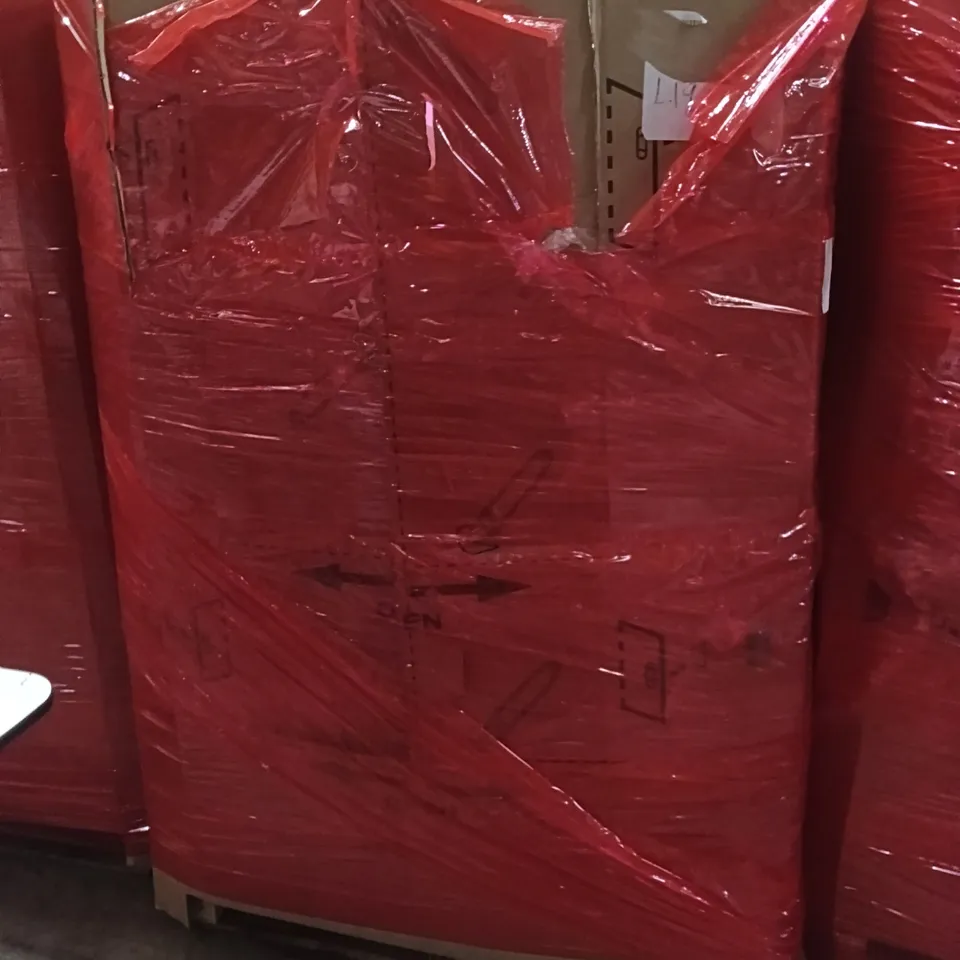 PALLET OF ASSORTED ITEMS INCLUDING - FLOATING SHELVES, DESKTOP STAND, CHARGING CABLE 
